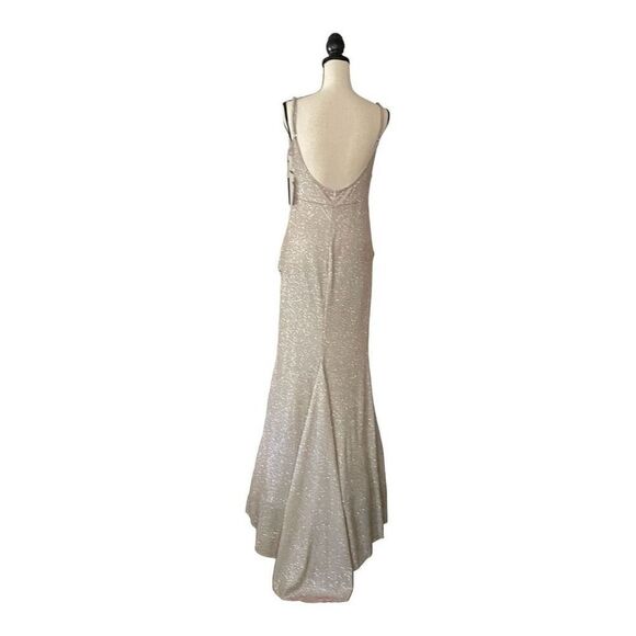 NWT Sparkly Glitter Gown | Nude/Rose Gold | Approx. Size 8 - Picture 6 of 7